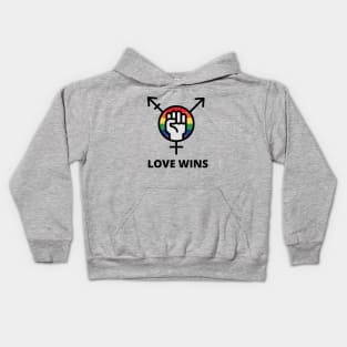 Love Wins Gay Pride Kids Hoodie